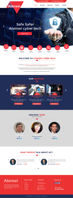 CyberSecurity Company Website Design | Web Design by chandrayaan.creative