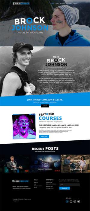 Personal Brand (Influencer) Website | Web Design by lemosys infotech