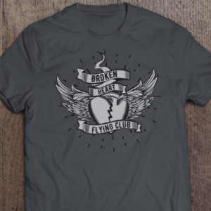 Broken heart aviators club tee shirts  | T-Shirt-Design von  Pabs72