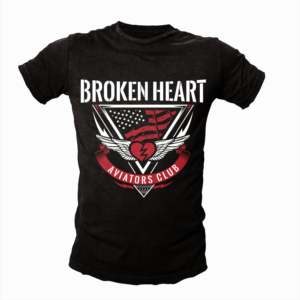 Broken heart aviators club tee shirts  | T-Shirt-Design von Michaelsefrico