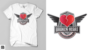 Broken heart aviators club tee shirts  | T-Shirt-Design von Barney Stinson