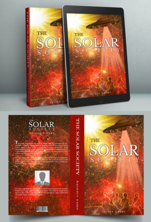 Book cover for a sci fi book called The Solar Society | Book Cover Design by SAI DESIGNS