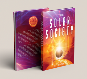 Book cover for a sci fi book called The Solar Society | Book Cover Design by Hyperlight