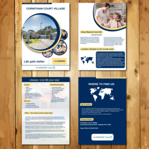 New Corporate Retirement Village Brochure Template | Graphic Design by anekaa