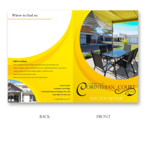 New Corporate Retirement Village Brochure Template | Graphic Design by BJY