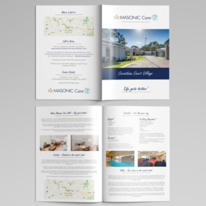 New Corporate Retirement Village Brochure Template | Graphic Design by pinterferenc86