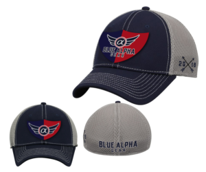 Modern/Vintage Design for Blue Alpha Gear Hat | Apparel Design by ZETA