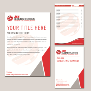 Ace Global Solutions Consulting Company Template  | Word-Vorlage-Design von Creative Jiniya