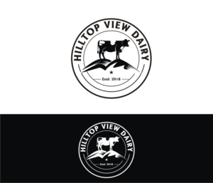 Hilltop View Dairy | Logo-Design von Soul Light