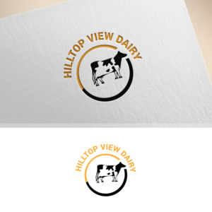 Hilltop View Dairy | Logo-Design von Maxo-Biz