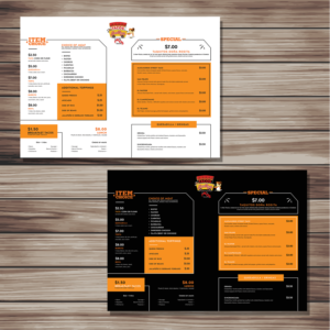 Menu-Designs von YNS PRODUCTION