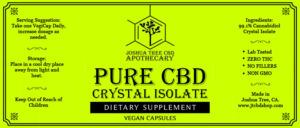 Joshua Tree CBD Apothecary needs label for CBD capsule bottles | Etikett-Design von maricreatives