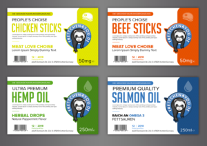 Pet Nutrition Label Design for different Oil and Treats | Etikett-Design von SAI DESIGNS