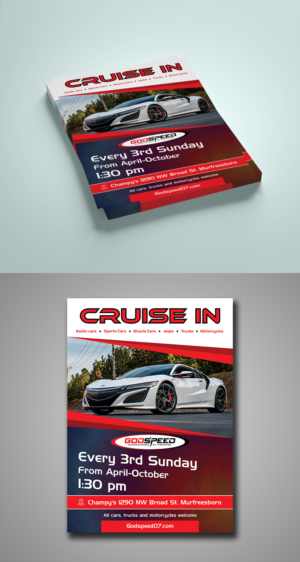 Ceate a flashy Car Cruise-In Flyer for Christian Car Club | Flyer Design by ecorokerz