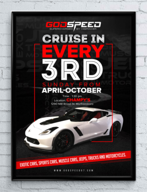 Ceate a flashy Car Cruise-In Flyer for Christian Car Club | Flyer Design by SAI DESIGNS