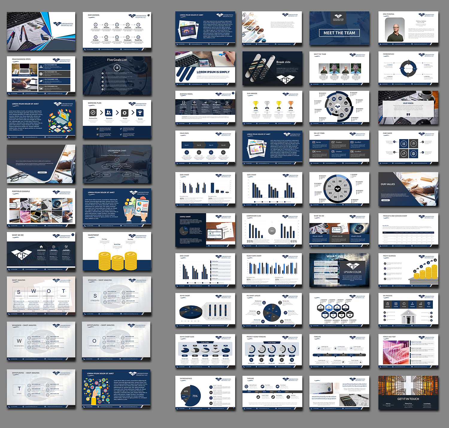 PowerPoint Design by Spydaman for Cornerstones Financial LLC | Design: #19212569