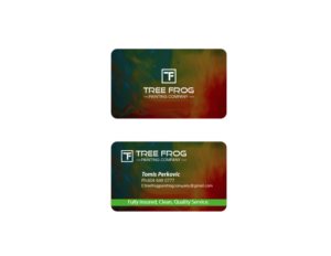 Business Card Design by Passion Pro for Tree Frog Painting Company | Design #19164290