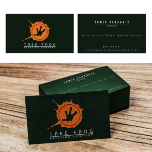 Business Card Design by Yanick17 for Tree Frog Painting Company | Design #19180156