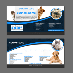 Pet Angels Animal Hospital Postcard Design | Postkarten-Design von aspiremedia