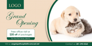 Pet Angels Animal Hospital Postcard Design | Postkarten-Design von D Creative