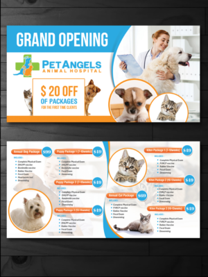 Pet Angels Animal Hospital Postcard Design | Postkarten-Design von innovative earth