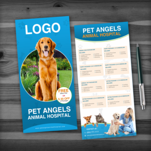 Postkarten-Design von Rituparna Saha Sardar 2 für Pet Angels Animal Hospitals | Design #19169655