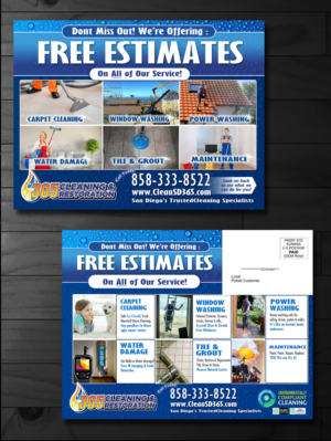 365 EDDM FLYER FOR CARPET CLEANING & WINDOW WASHING | Flyer Design by innovative earth