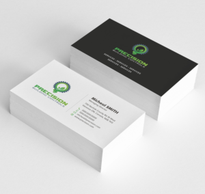 Precision Building Controls needs a business card design with logo | Business Card Design by Tilt