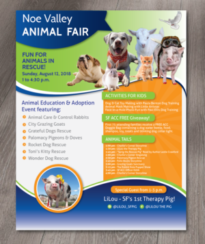 San Francisco Animal Adoption FAIR | Flyer-Design von alex989