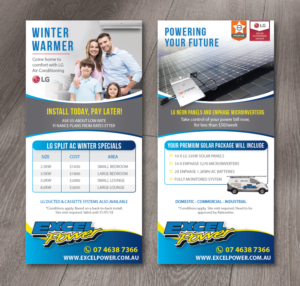 Warm Your Winter with LG / Premium Solar Systems | Flyer-Design von alex989