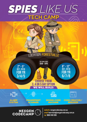 Technology training company needs a flyer to advertise school vacation camp | Flyer Design by alessandroevge