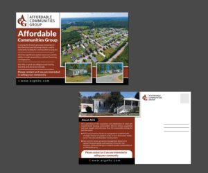 Postkarten-Design von aspiremedia für Affordable Communities Group | Design #19192362