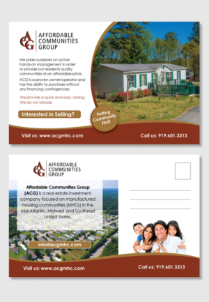 Custom Real Estate Postcard for Buying Communities | Postcard Design by D Creative