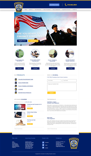 Website Makeover for Local small business Law Enforcement Vendor | Web Design by Desire Design Solutions