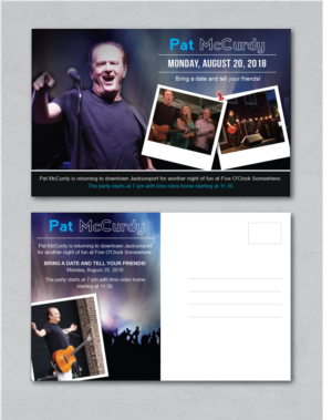 Pat McCurdy Party invite for 8/20/2018 | Postcard Design by alex989