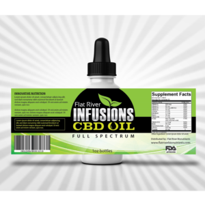 LABEL FOR Flat River Infusions CBD OIL !! | Label Design by Finley Johnson