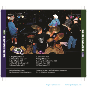 CD Artwork for the band Zydeco Revelators | Graphic Design by Sajal Samaddar