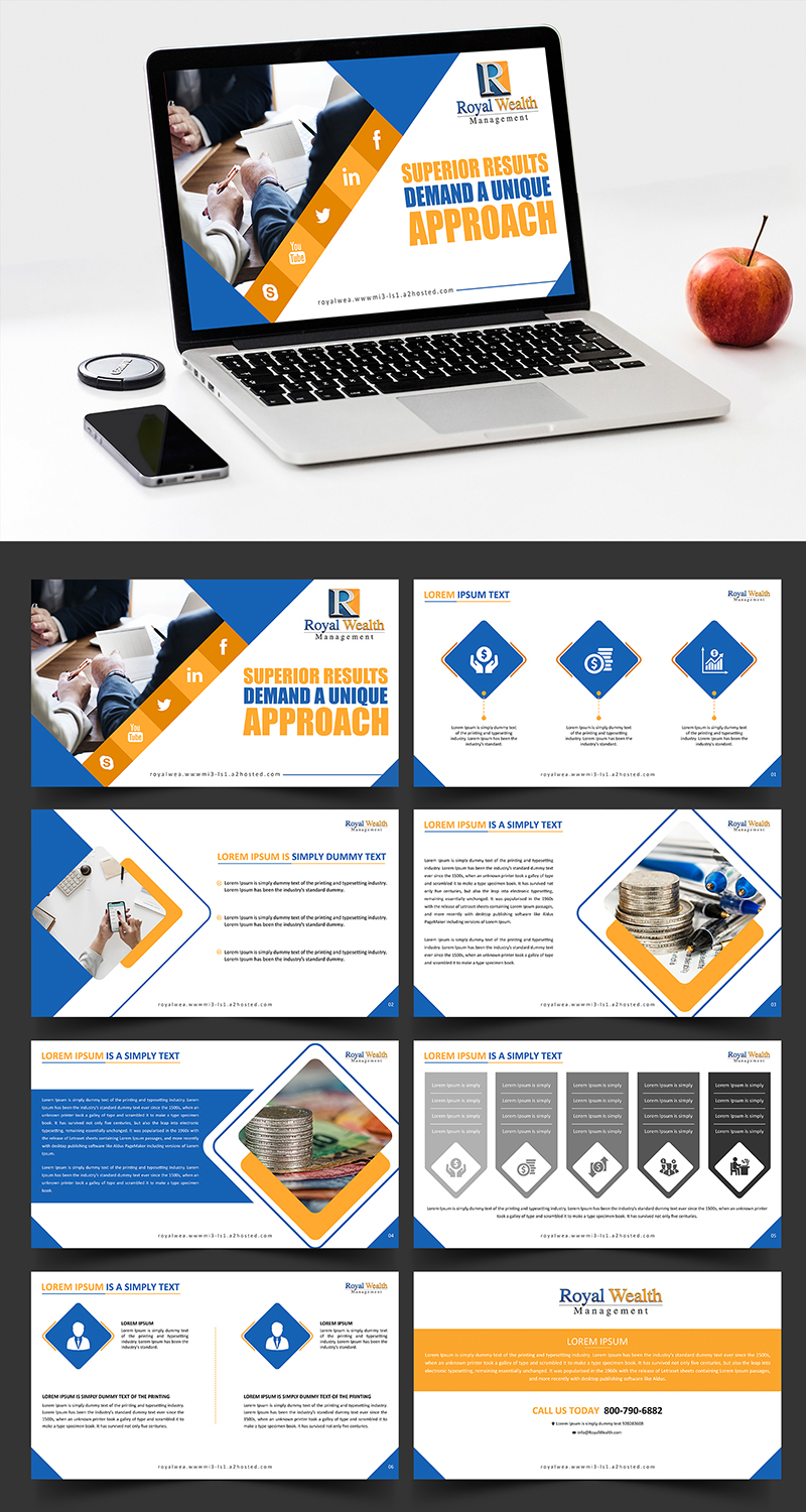 PowerPoint Design by SAI DESIGNS for Royal Wealth Management | Design #19209233