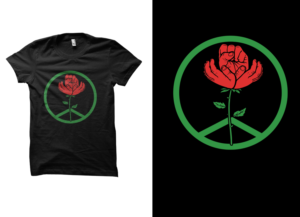 Rose/raised fist logo design for clothing brand | T-Shirt-Design von cithuwill