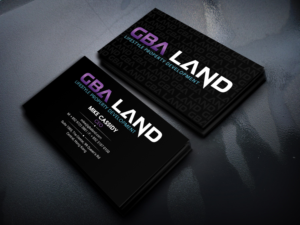 gba land (company name) lifestyle property development (underneath)  | Visitenkarten-Design von Sandaruwan