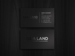 gba land (company name) lifestyle property development (underneath)  | Visitenkarten-Design von Tripti Ranjan Gain