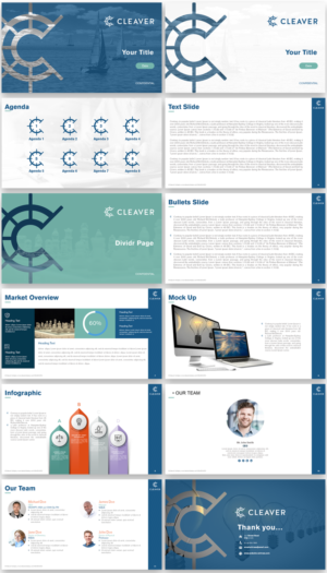 Professional PowerPoint Template for Data Reports, Presentations | Graphic Design by Imazing