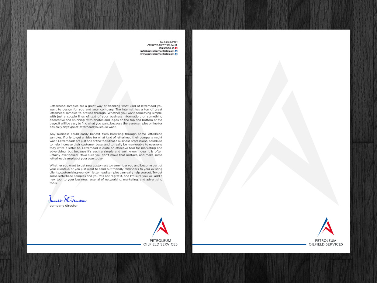 Letterhead Design by Atvento Graphics for this project | Design #19272652