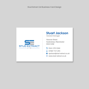 Business Card Design by Pd Work for CV Hubs & Bearings Ltd | Design #19302897