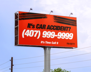 Accident Law Firm Billboard Bold Easy to See Car Accidents | Werbetafel-Design von B74Design