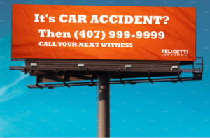 Accident Law Firm Billboard Bold Easy to See Car Accidents | Werbetafel-Design von creative gravity