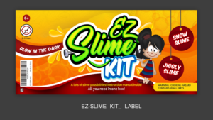 EZ-Slime Kit - Crystal/translucent slime kit with lots of add ins.  Need a label for container | Verpackungs-Design von SAI DESIGNS