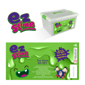 EZ-Slime Kit - Crystal/translucent slime kit with lots of add ins.  Need a label for container | Verpackungs-Design von sandravelasco