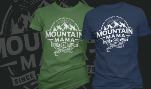 Mountain Mama Natural Foods T-Shirt Design  | T-shirt Design by Ena