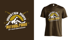 Mountain Mama Natural Foods T-Shirt Design  | T-shirt Design by pecgi